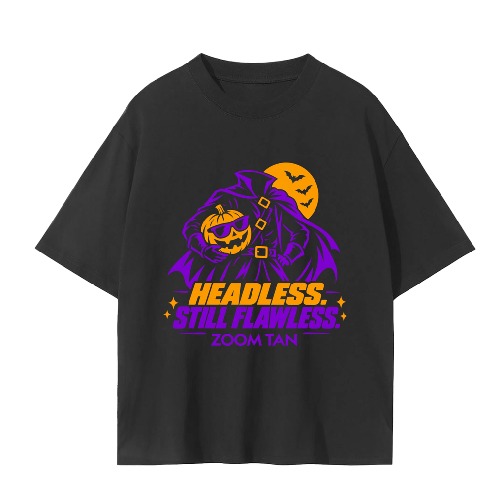 Headless. Still Flawless. Halloween Graphic Tee – Black