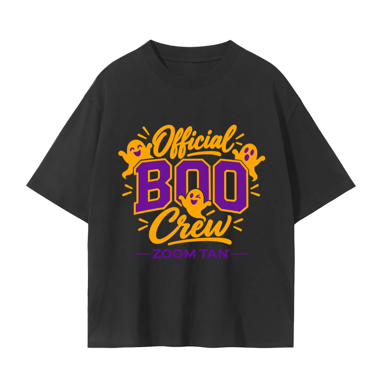 Official Boo Crew Halloween Graphic Tee – Black