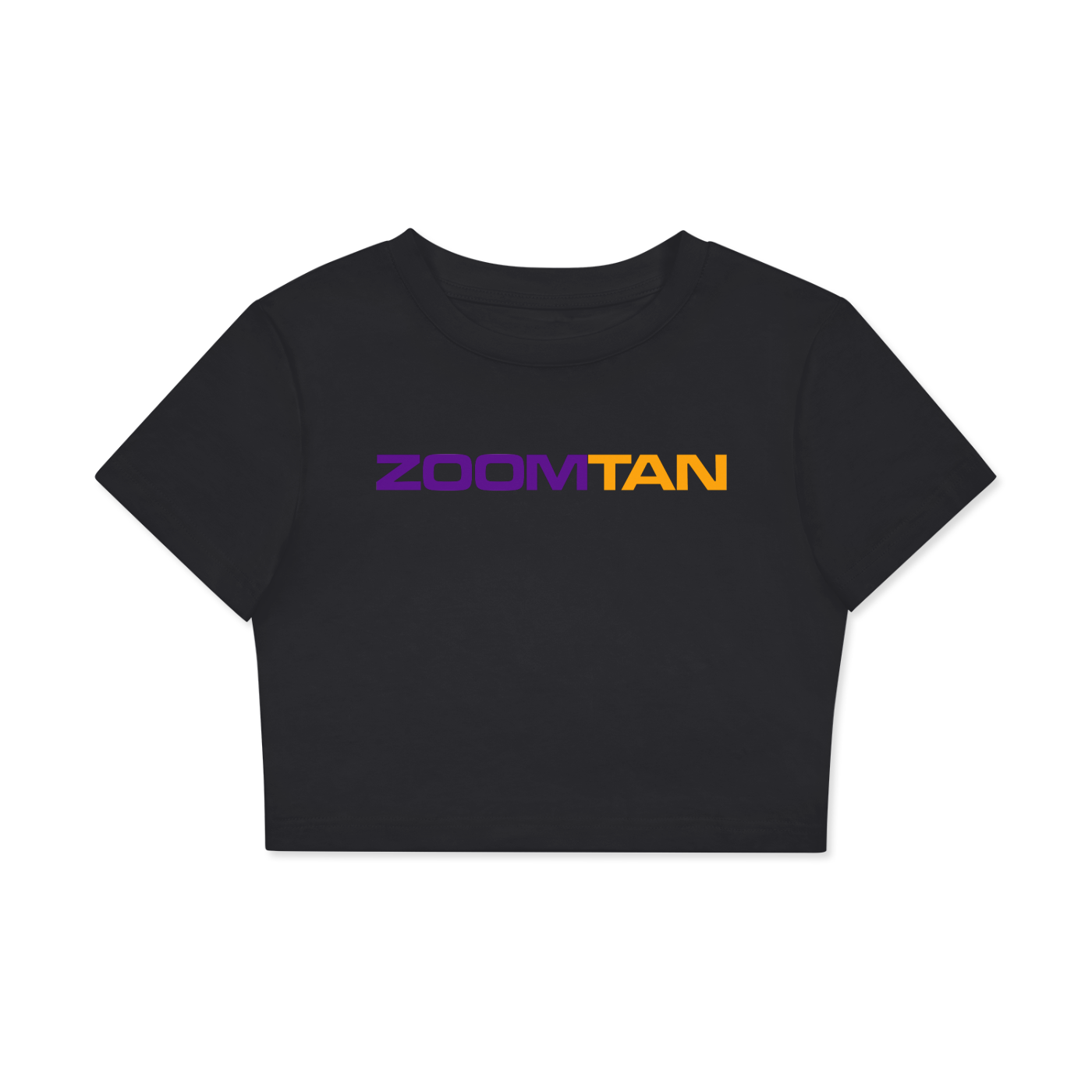 Fitted Crop Cotton T-Shirt