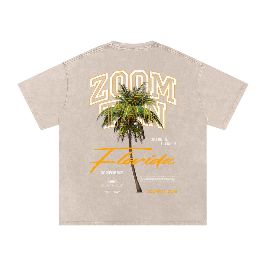 ZT Florida Snow Washed Oversized Cotton T-Shirt