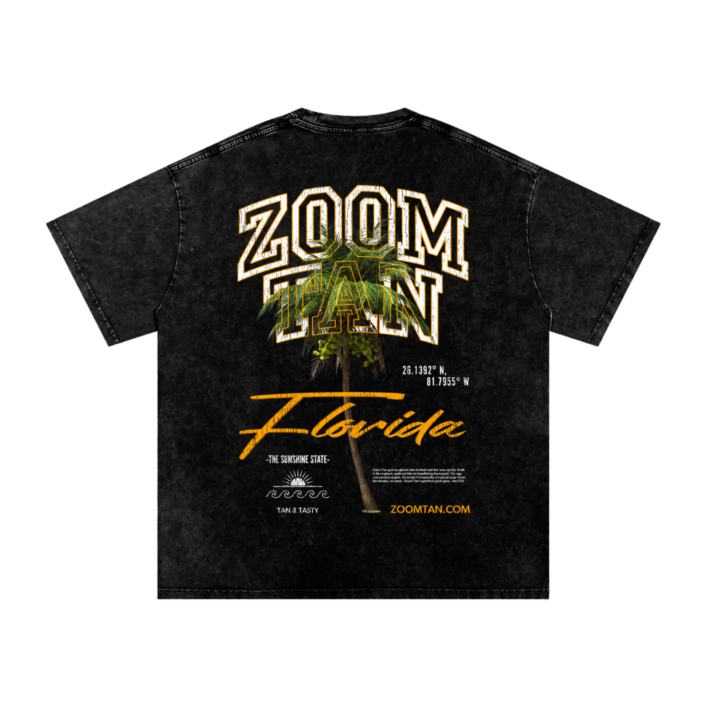 ZT Florida Snow Washed Oversized Cotton T-Shirt