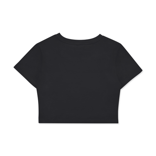 Fitted Crop Cotton T-Shirt