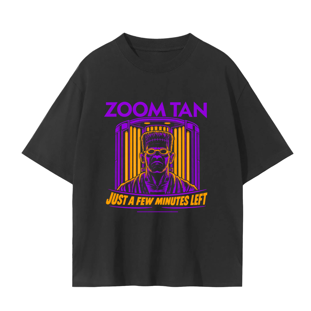 Just a Few Minutes Left Halloween Graphic Tee – Black