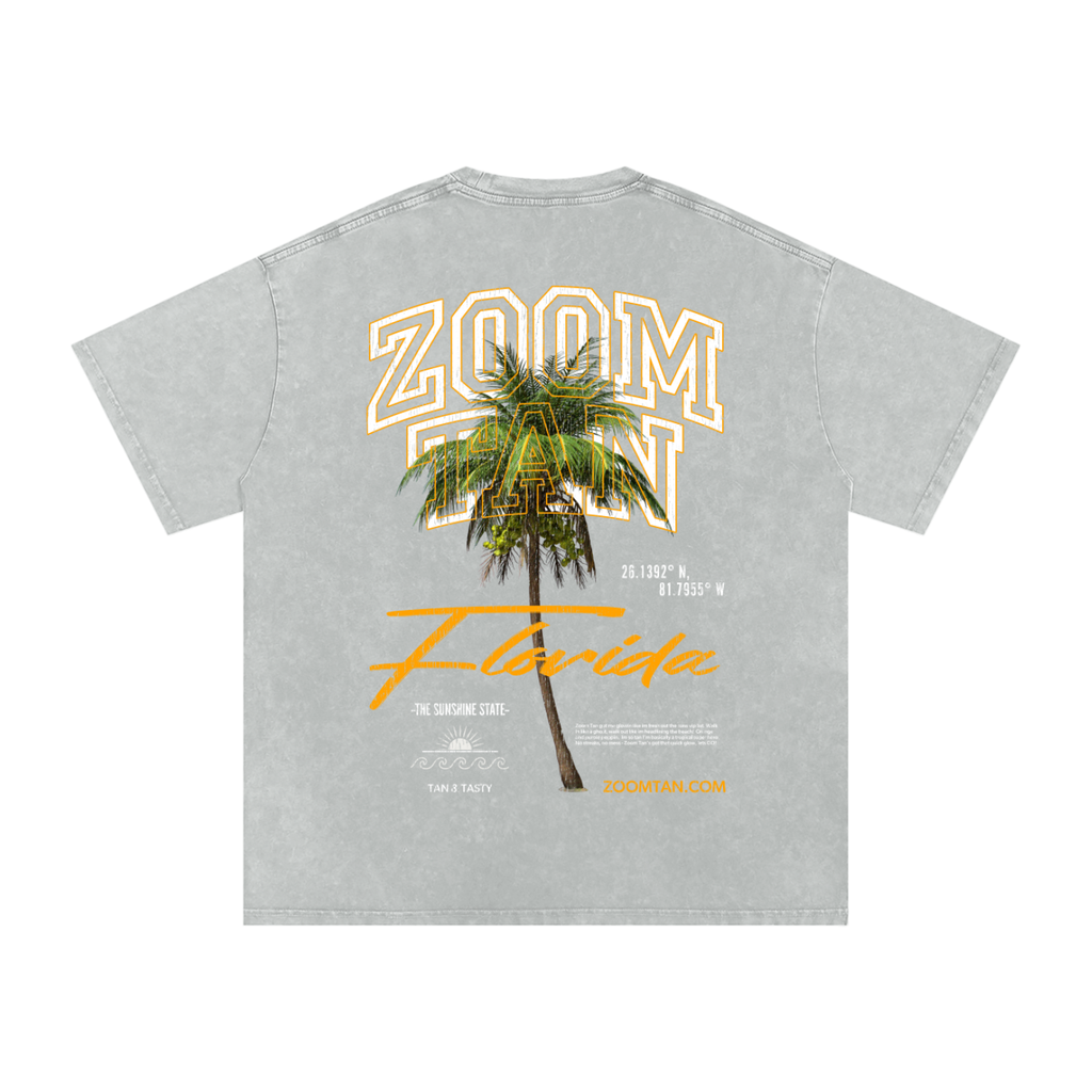 ZT Florida Snow Washed Oversized Cotton T-Shirt